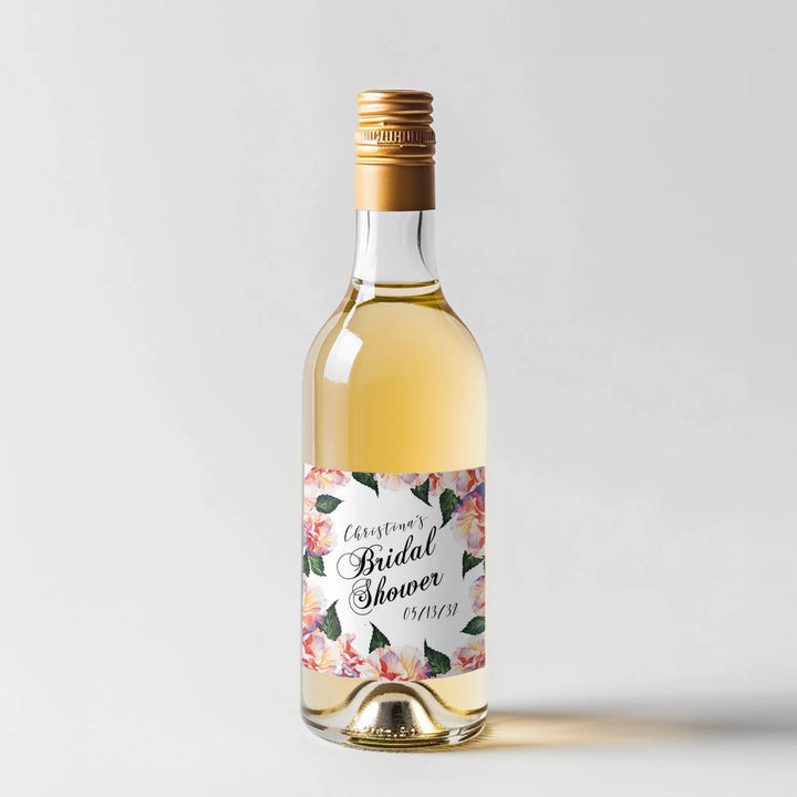Sunset Floral Mini Wine Label - iCustomLabel