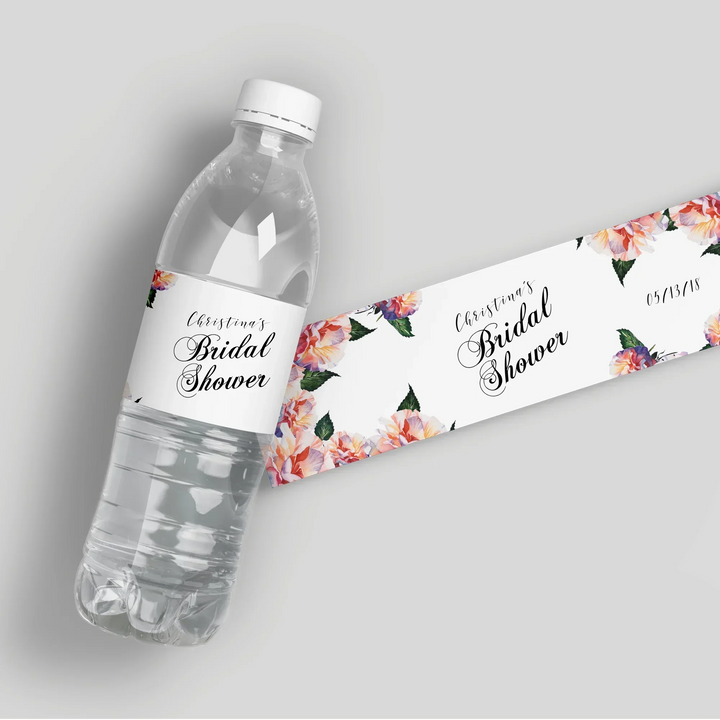 sunset-floral-water-bottle-labels-icustomlabel-1 - iCustomLabel