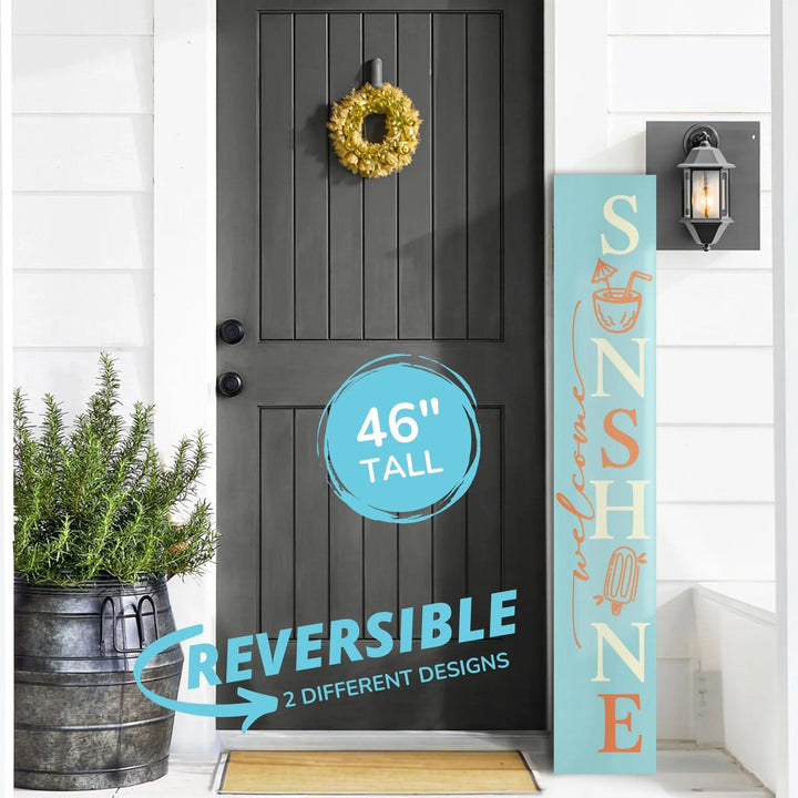 Sunshine Leaner Welcome Sign - iCustomLabel