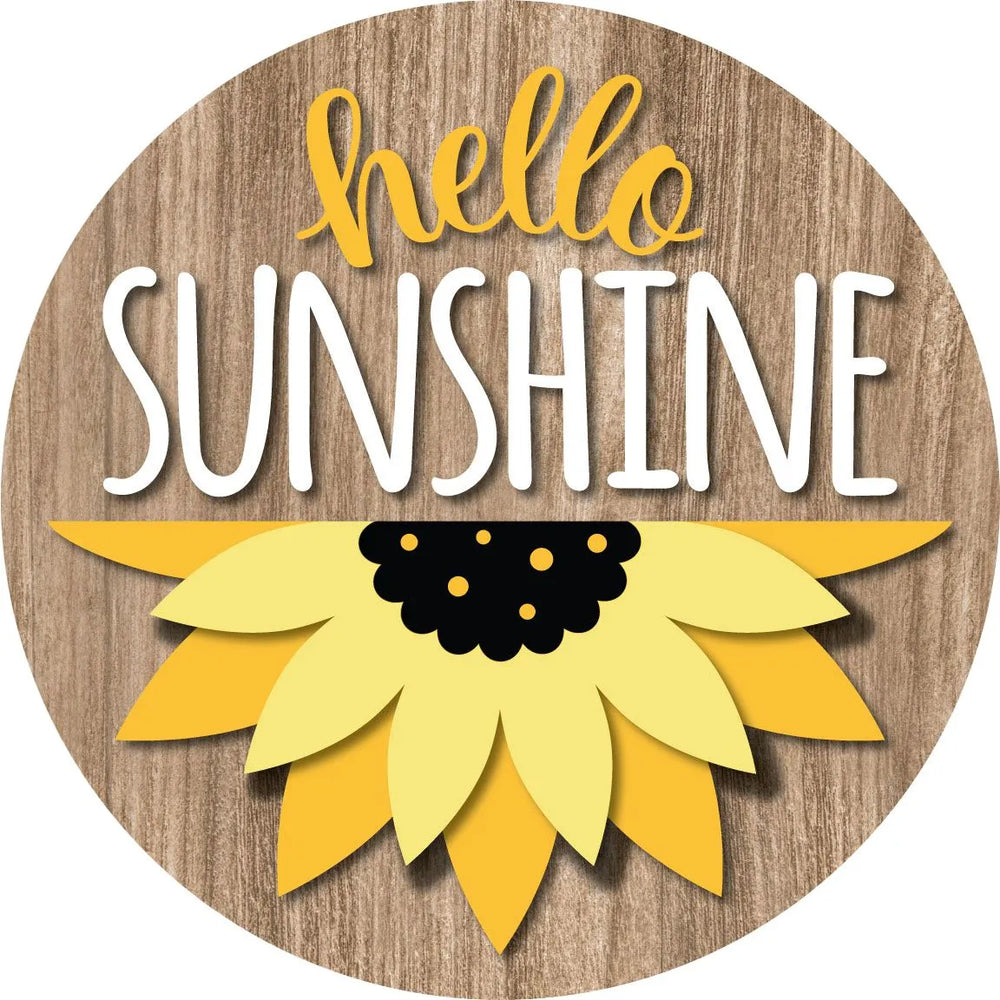 Sunshine Sunflower Front Door Decor - iCustomLabel