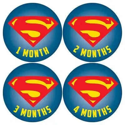 Superman Baby Month Stickers - iCustomLabel