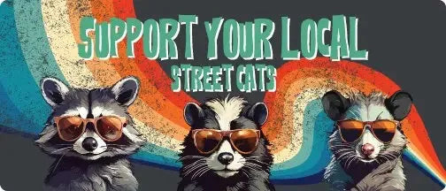 Support Your Street Cats Magnet Bumper Sticker - iCustomLabel