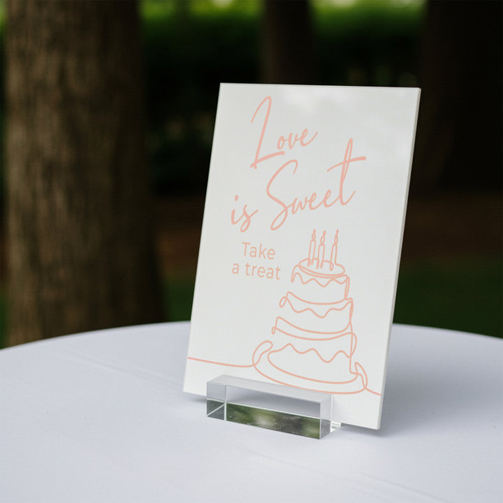 Sweet Treat Wedding Table Sign - iCustomLabel