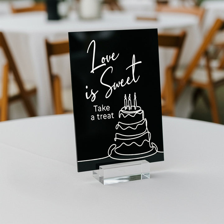 Sweet Treat Wedding Table Sign - iCustomLabel