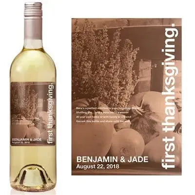 Swiss Pic Thanksgiving Milestone Wine Label - iCustomLabel