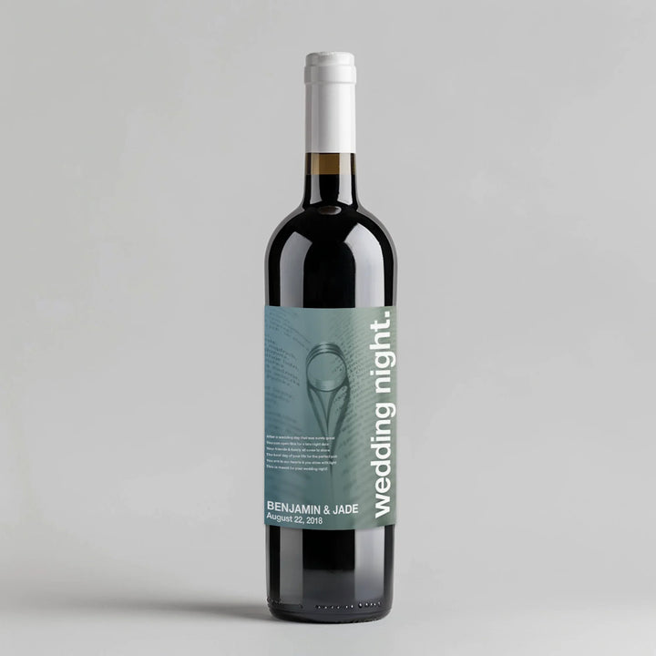 Swiss Pic Wedding Night Milestone Wine Label