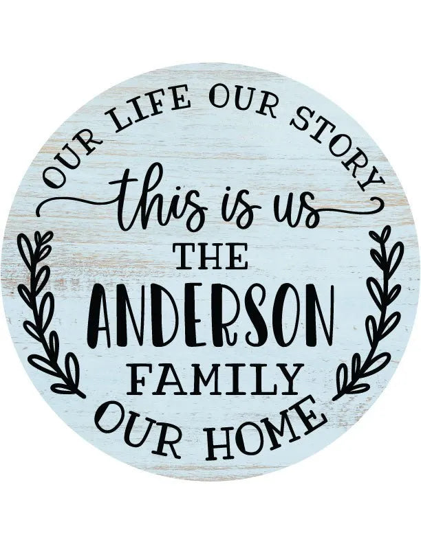 This Is Us Personalized Front Door Decor - iCustomLabel