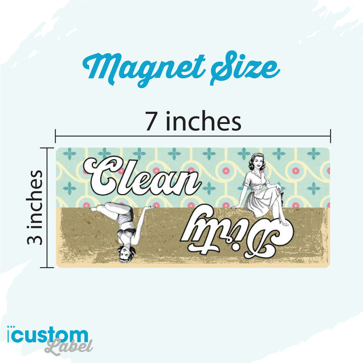 Clean Dirty Classic Dishwasher Magnet