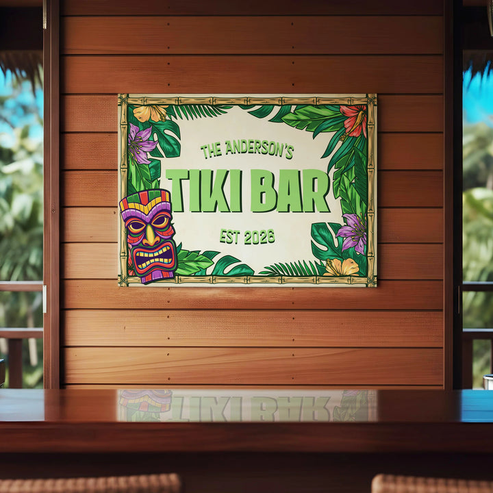 tiki-bar-metal-wall-decor-icustomlabel-1 - iCustomLabel