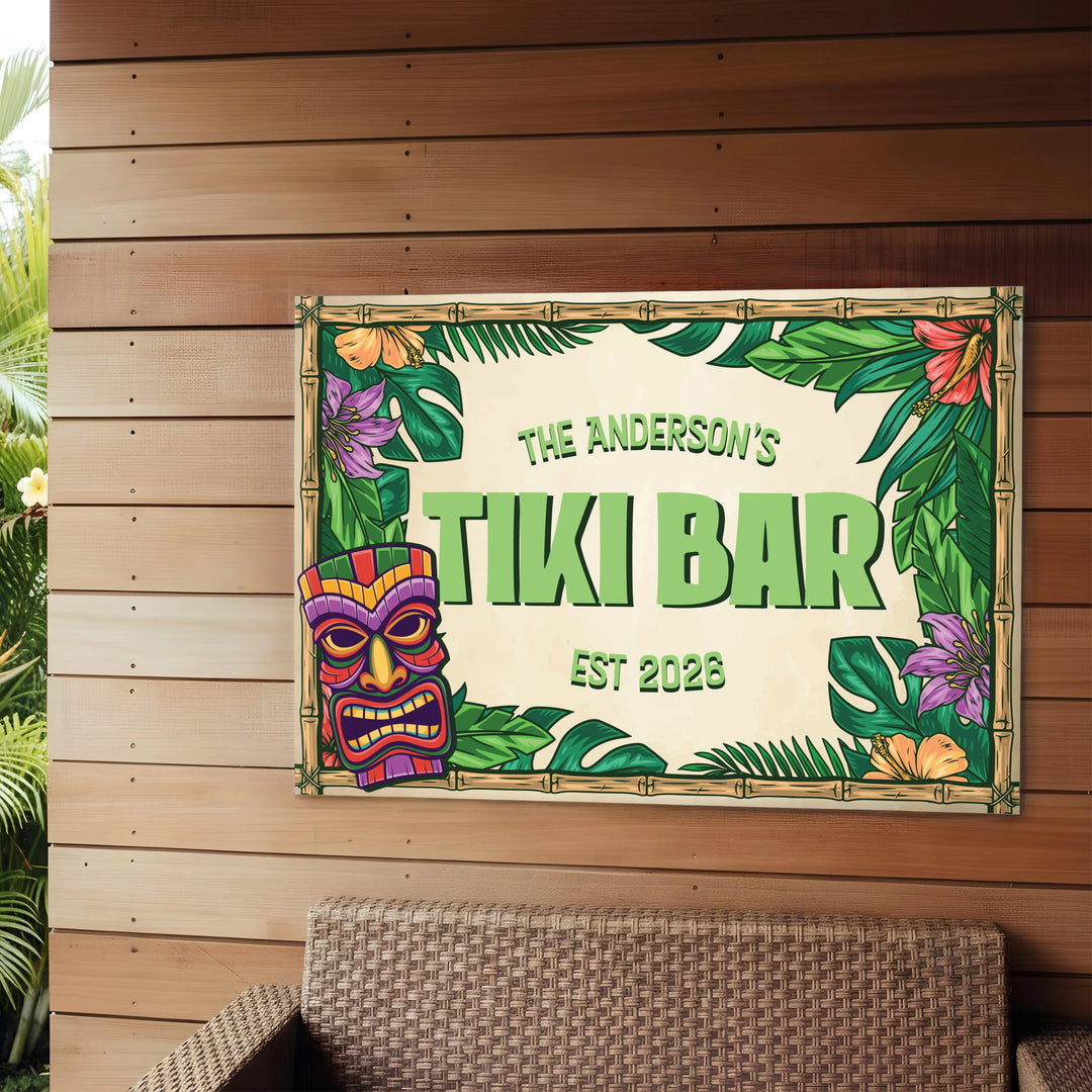 tiki-bar-metal-wall-decor-icustomlabel-2 - iCustomLabel