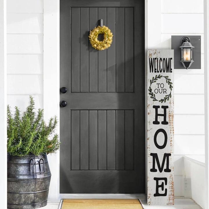 Traditional Happy Place Leaner Welcome Sign - iCustomLabel