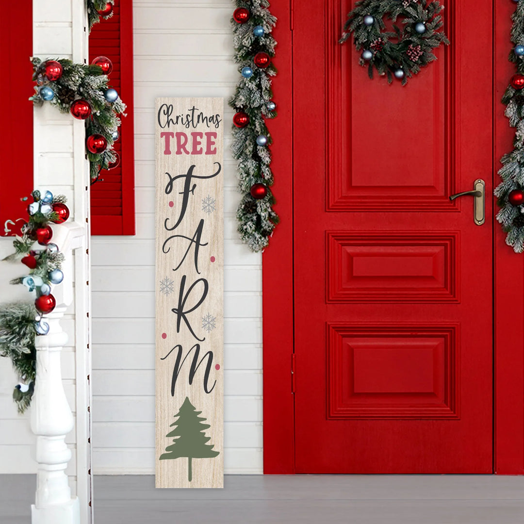 Tree Farm Christmas Porch Sign - iCustomLabel