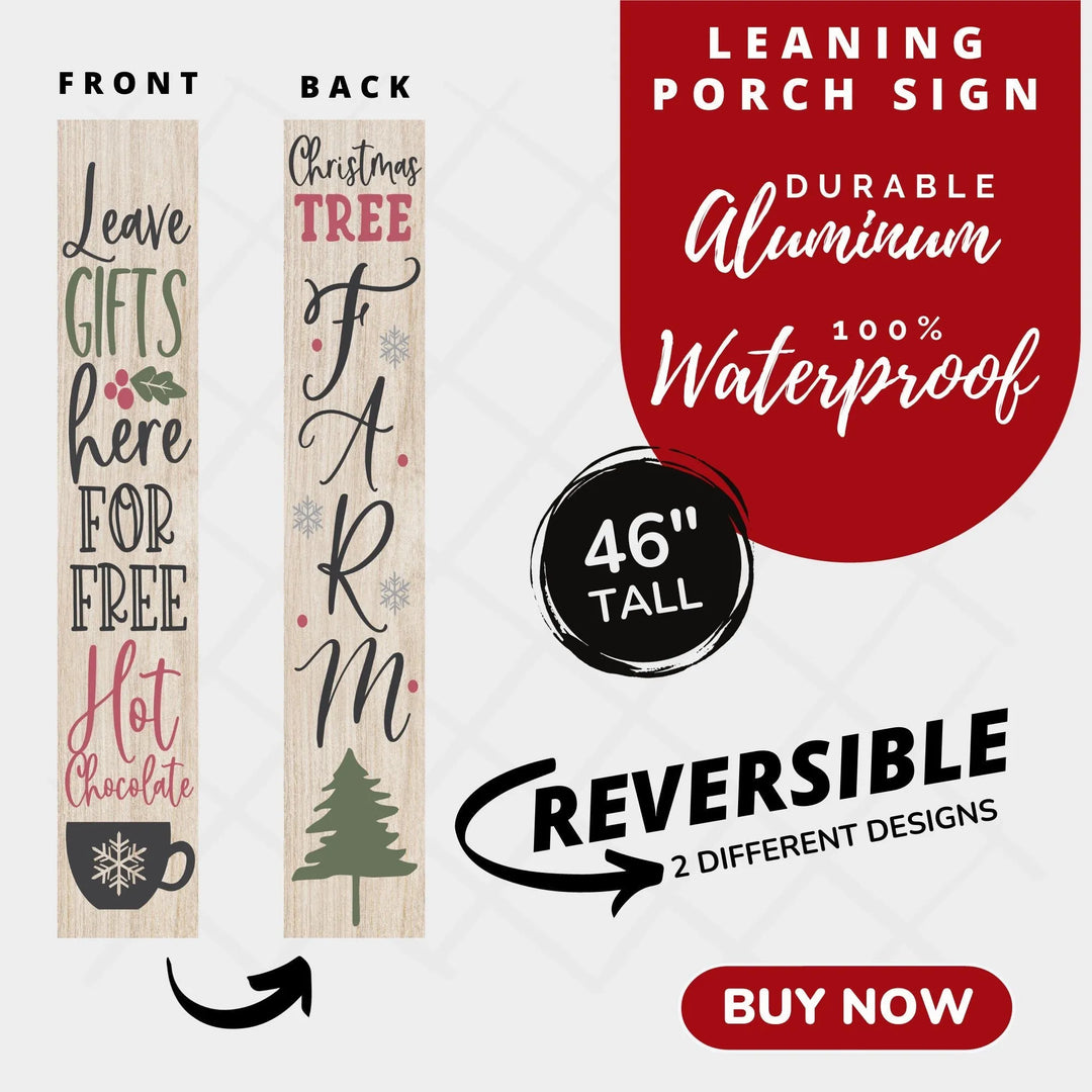 Tree Farm Christmas Porch Sign - iCustomLabel