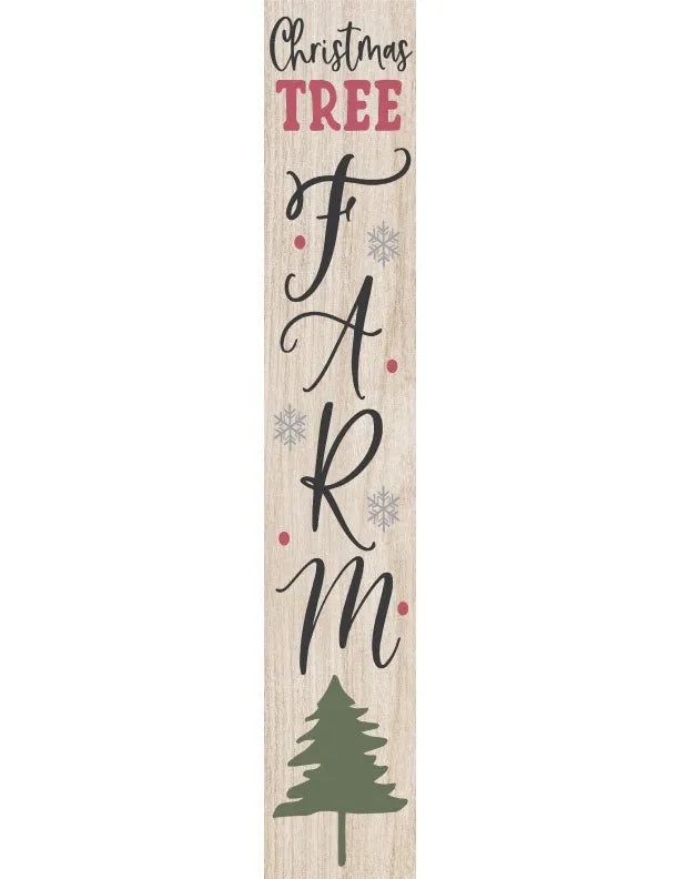 Tree Farm Christmas Porch Sign - iCustomLabel