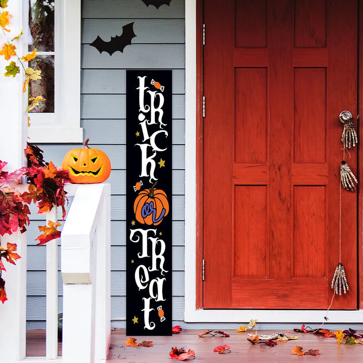 Trick or Treat Halloween Porch Sign - iCustomLabel