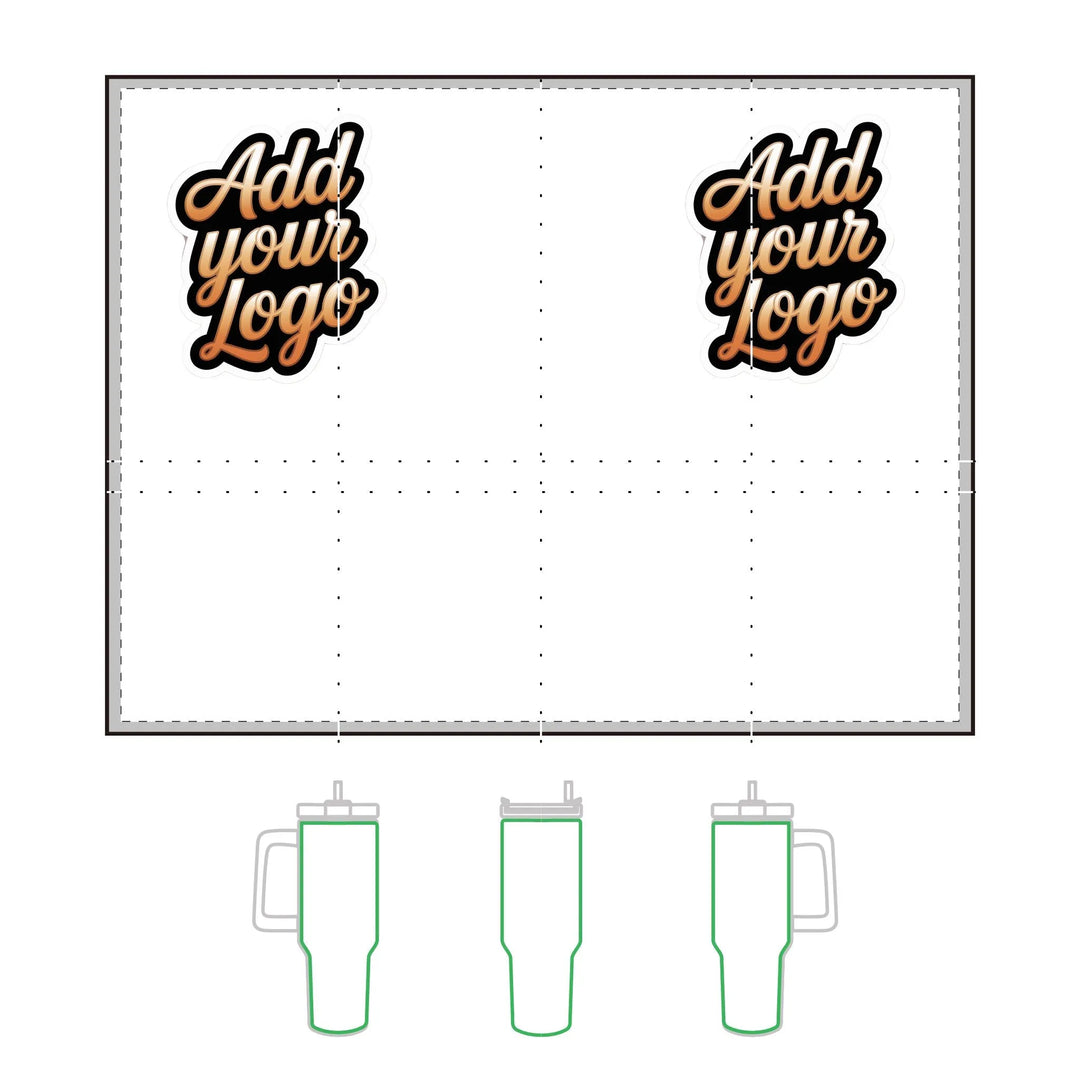 Tumbler Company Logo Vacuum Thermal Tumbler, 40oz Gift Giveaway Marketing Swag - iCustomLabel