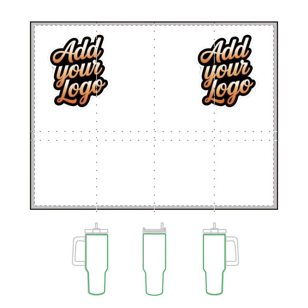 Tumbler Company Logo Vacuum Thermal Tumbler, 40oz Gift Giveaway Marketing Swag - iCustomLabel