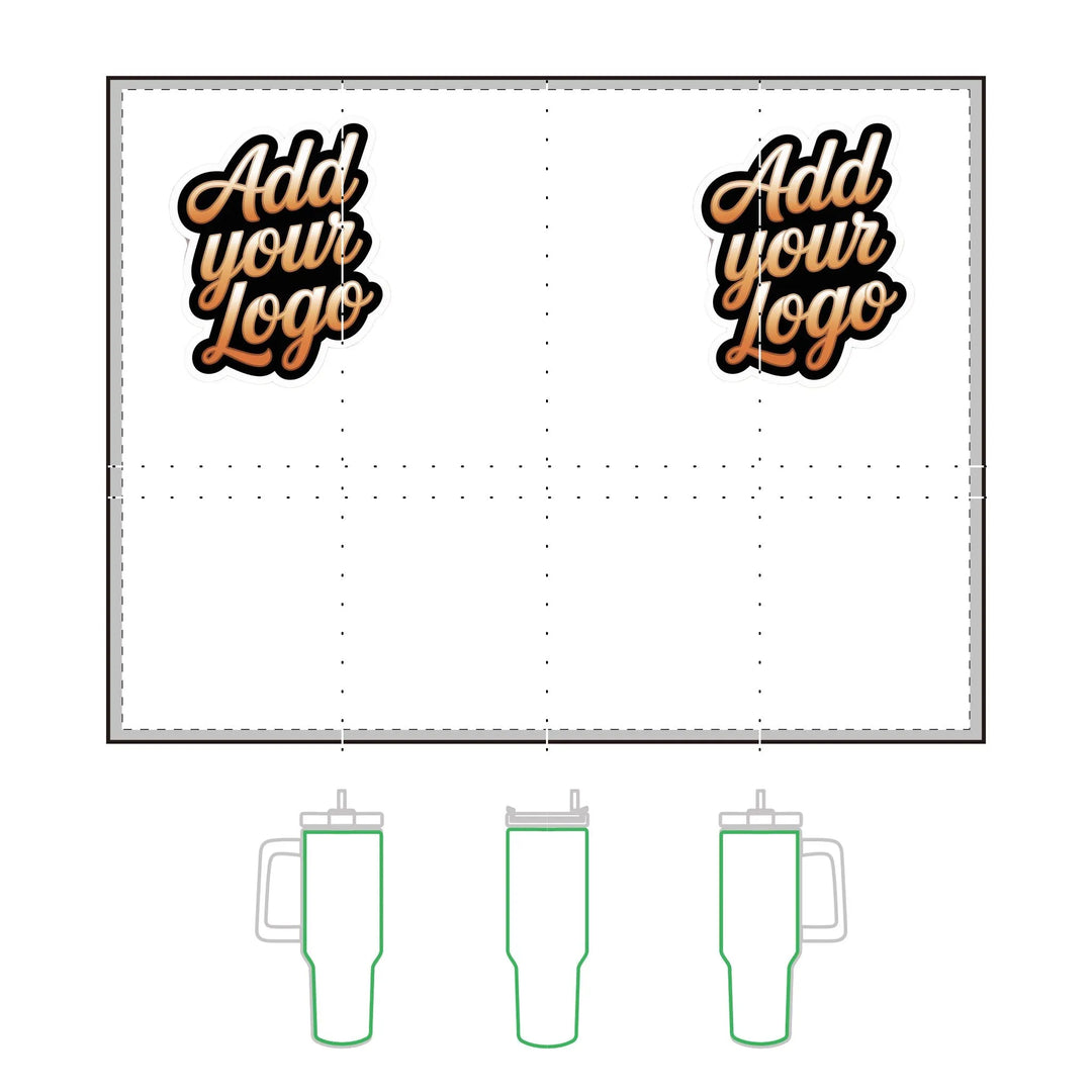 Tumbler Company Logo Vacuum Thermal Tumbler, 40oz Gift Giveaway Marketing Swag - iCustomLabel