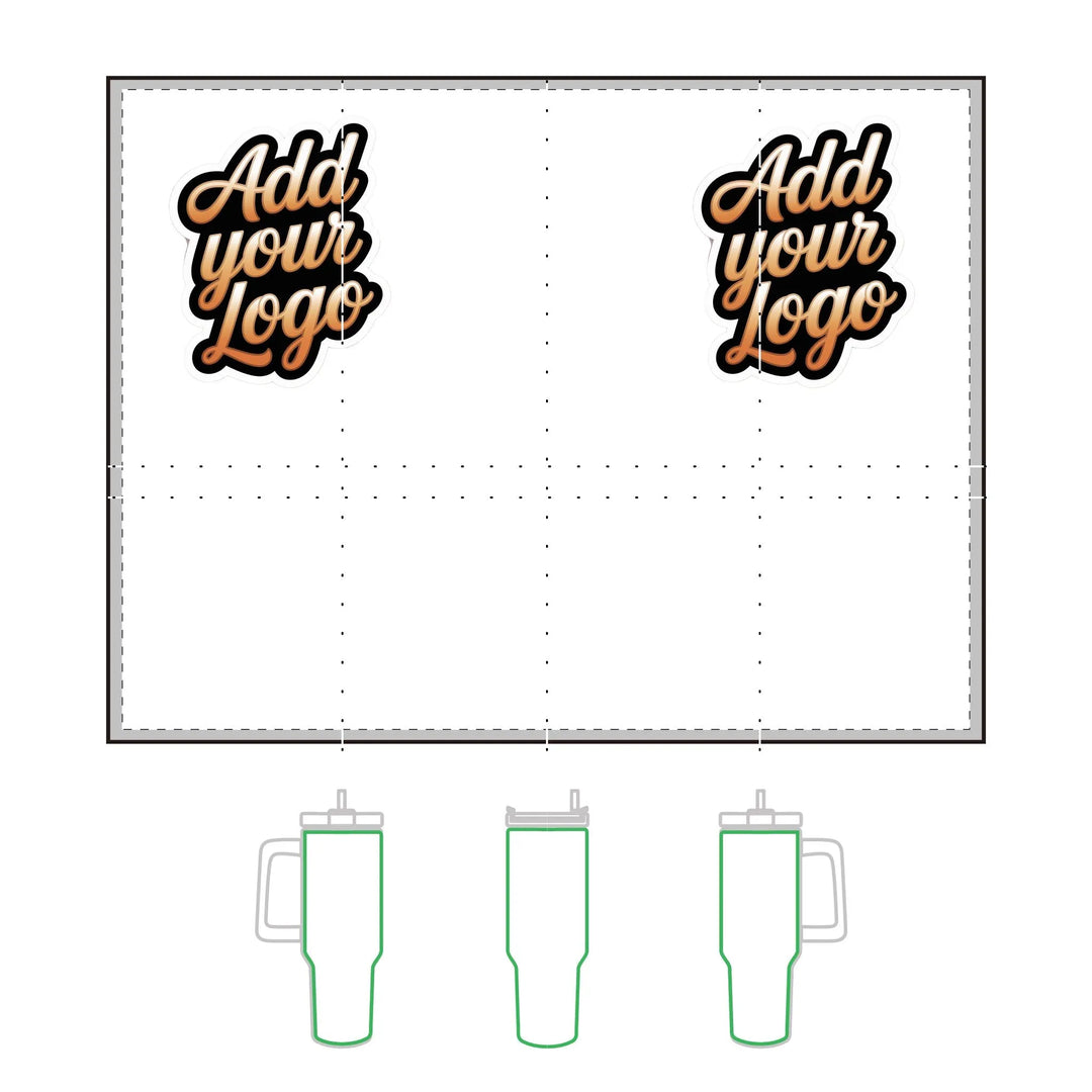 Tumbler Company Logo Vacuum Thermal Tumbler, 40oz Gift Giveaway Marketing Swag - iCustomLabel