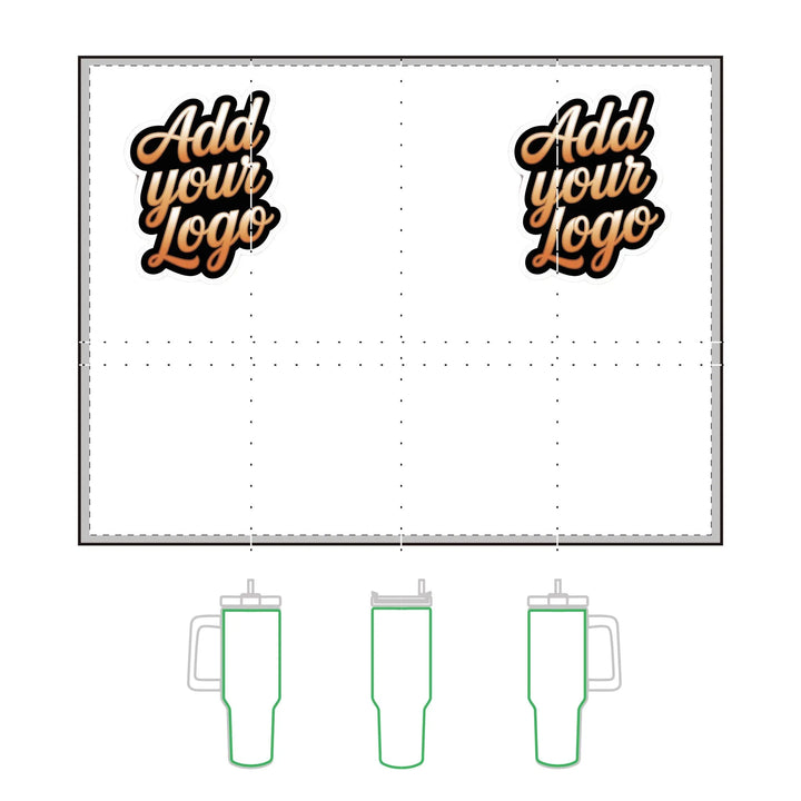 Tumbler Company Logo Vacuum Thermal Tumbler, 40oz Gift Giveaway Marketing Swag - iCustomLabel