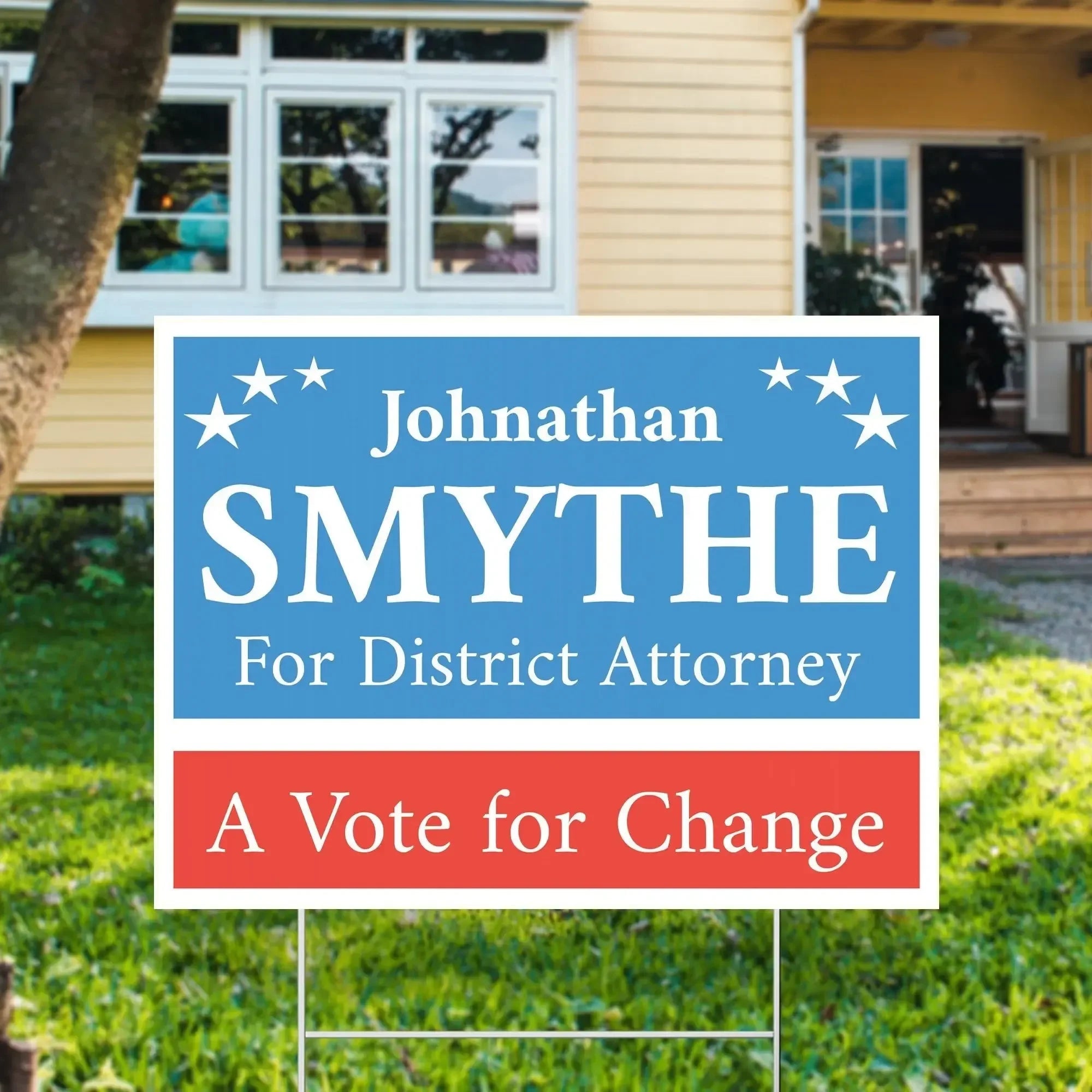 Two Tone Slogan Political Yard Signs – iCustomLabel