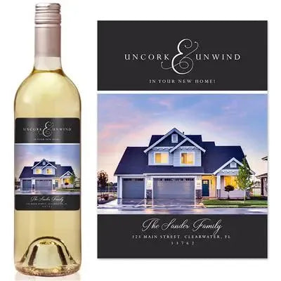 Uncork And Unwind Wine Label - iCustomLabel