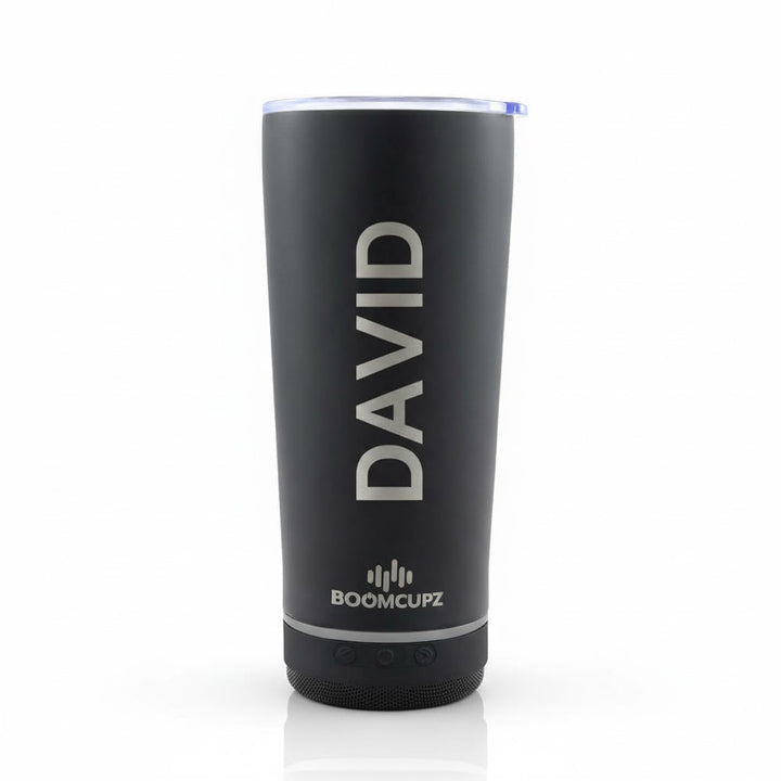 Custom Engraved Tiki Tumblerz Bluetooth Cup – 17oz Insulated Stainless Steel Speaker Tumbler