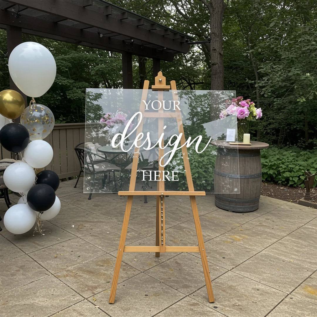 Upload Your Design Acrylic Sign - Horizontal - iCustomLabel