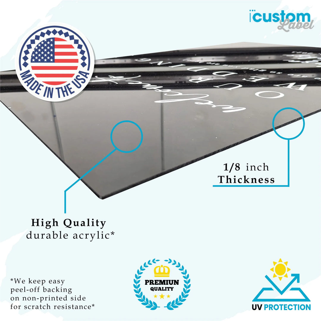 Upload Your Design Acrylic Sign - Horizontal - iCustomLabel