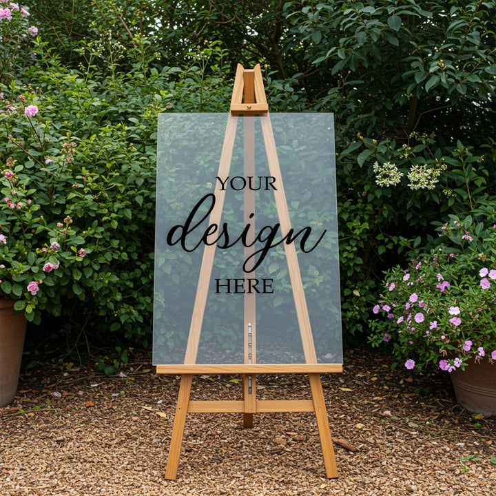 Upload Your Design Acrylic Sign - Vertical - iCustomLabel
