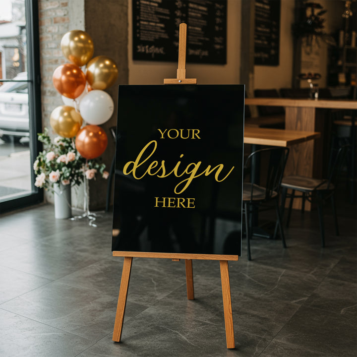 Upload Your Design Acrylic Sign - Vertical - iCustomLabel