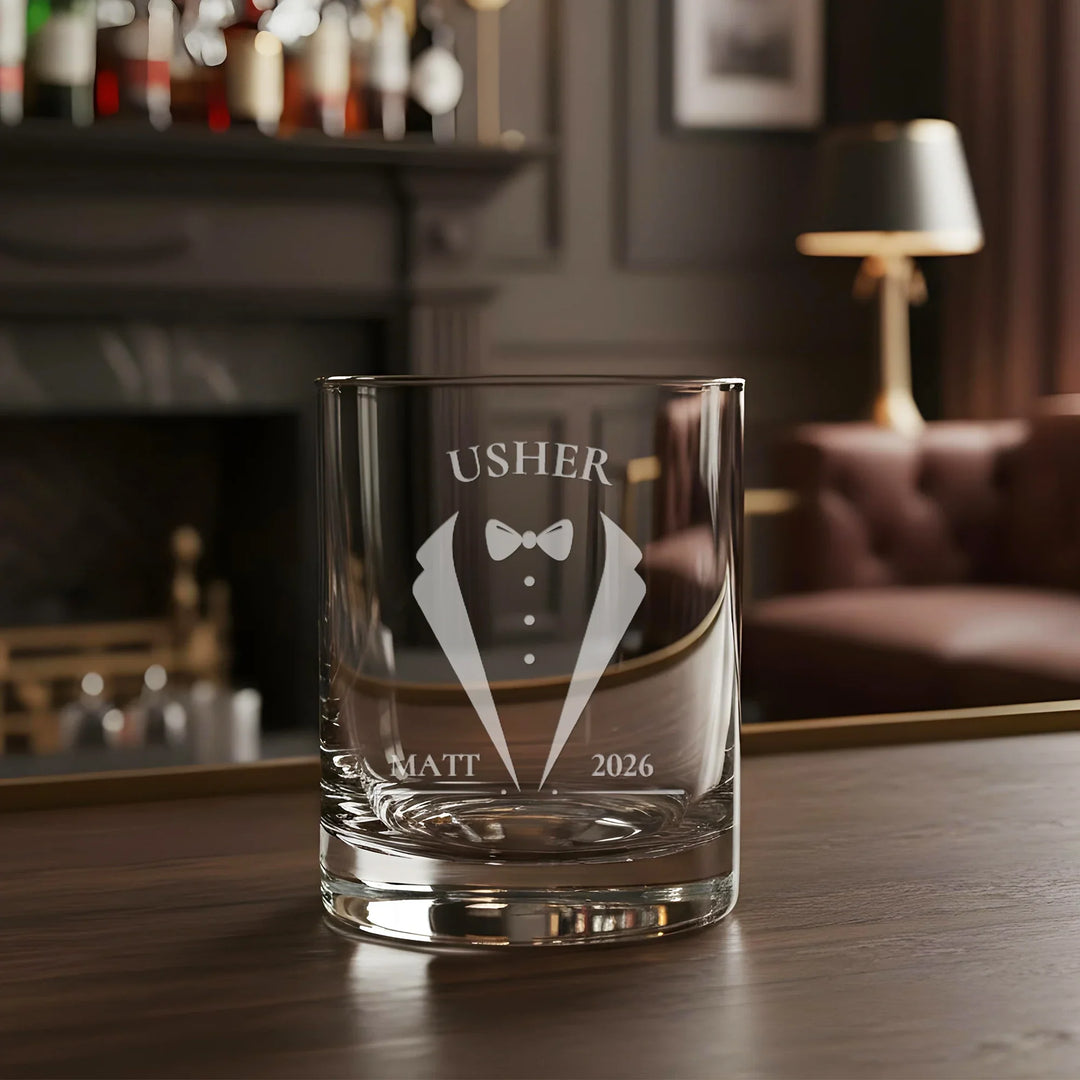 usher-rocks-glass-personalized-custom-engraved-whiskey-glass-icustomlabel-1 - iCustomLabel