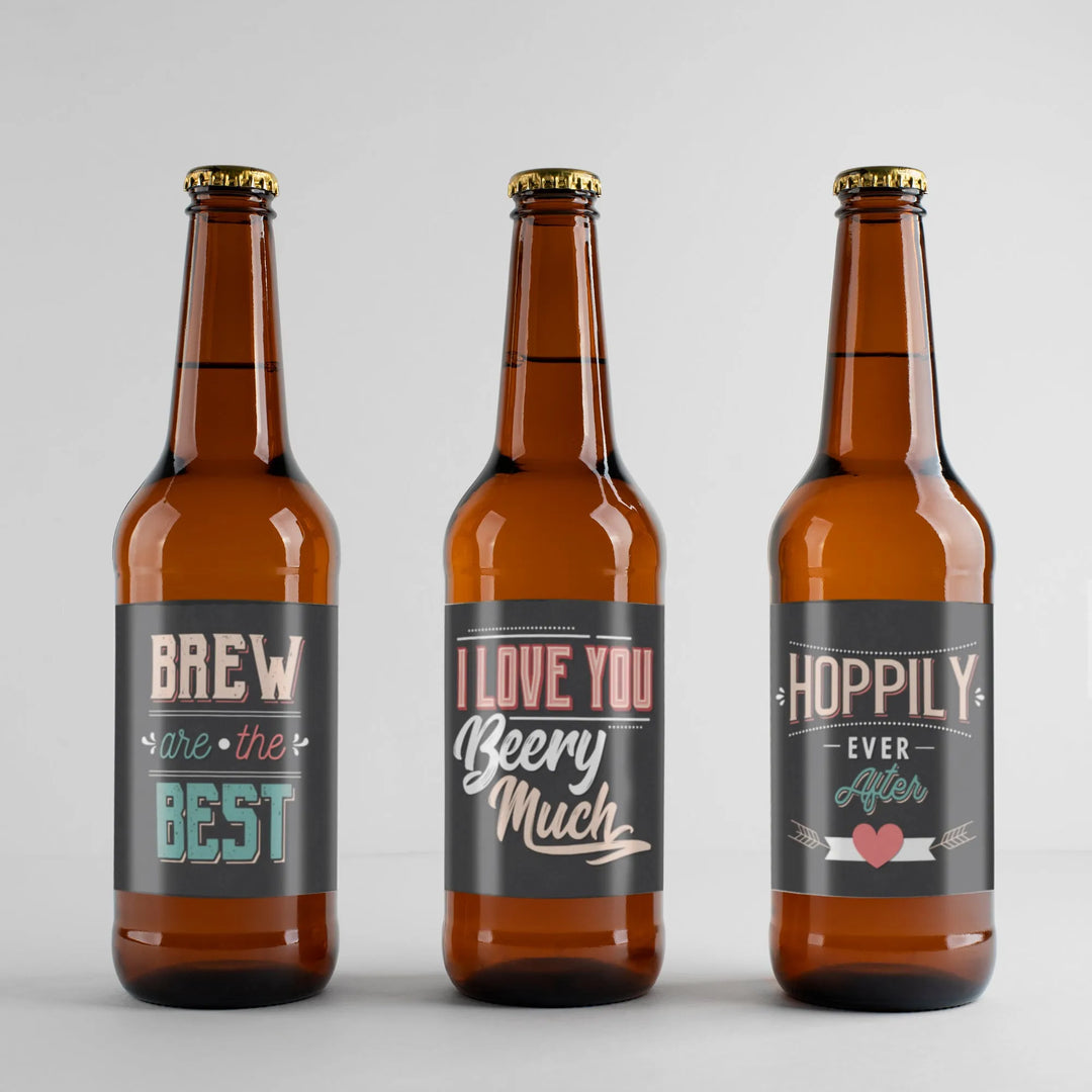 Valentine Brew Beer Label Set - iCustomLabel