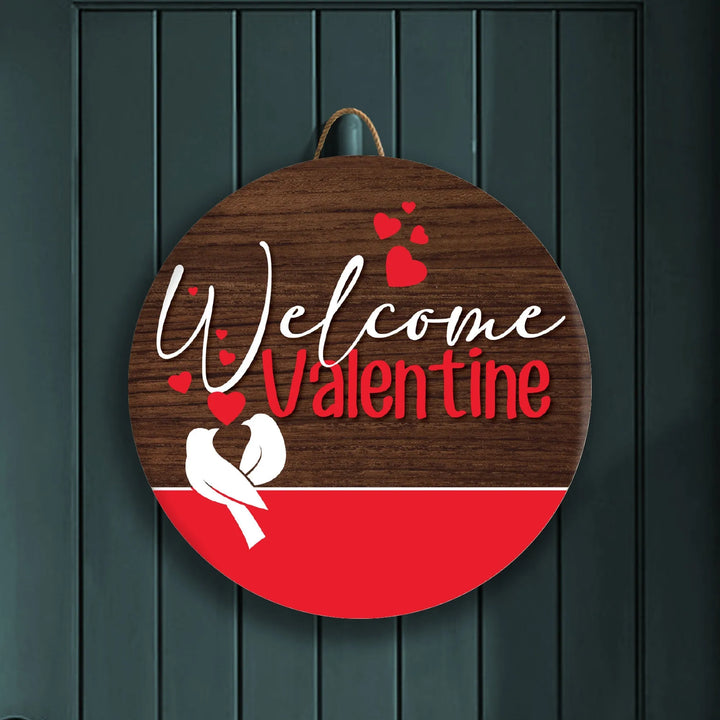 Valentine Welcome Front Door Decor - iCustomLabel