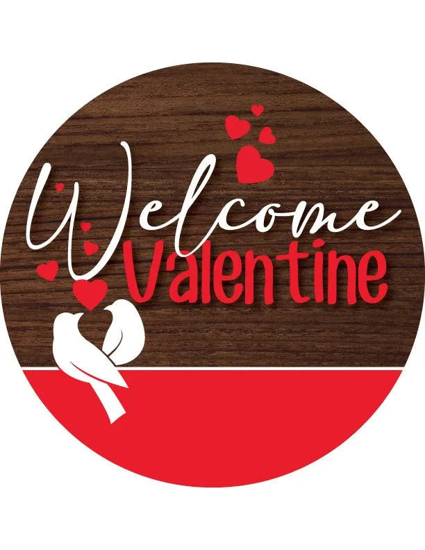 Valentine Welcome Front Door Decor - iCustomLabel