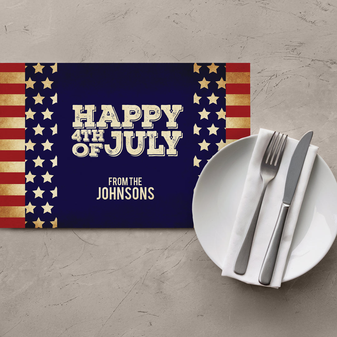 Vintage July 4th Placemats - iCustomLabel