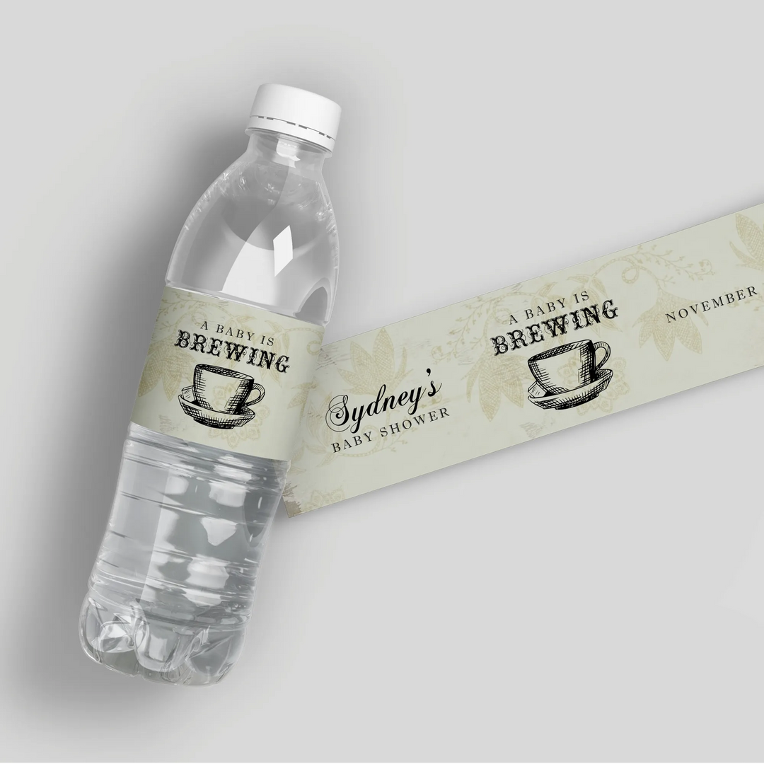 Vintage Victorian Water Bottle Labels - iCustomLabel