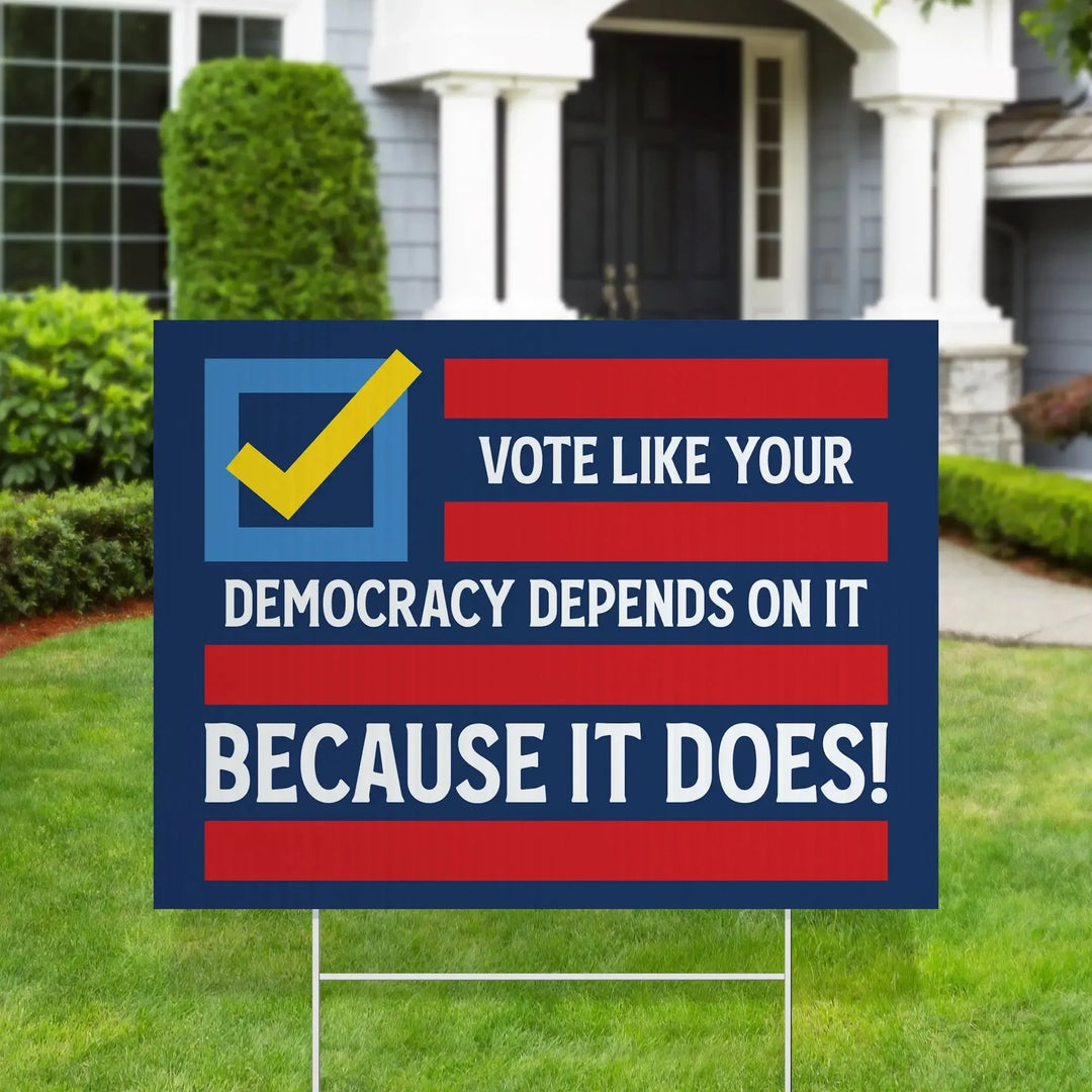 Vote Rust Signs Custom Political Yard Signs & Campaign Signs | iCustomLabel