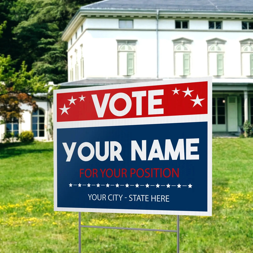 Vote Political Yard Signs - iCustomLabel