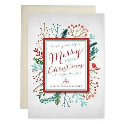 Watercolor Bird Holiday Cards - iCustomLabel