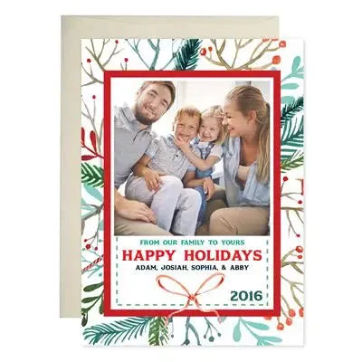 Watercolor Holiday Cards - iCustomLabel