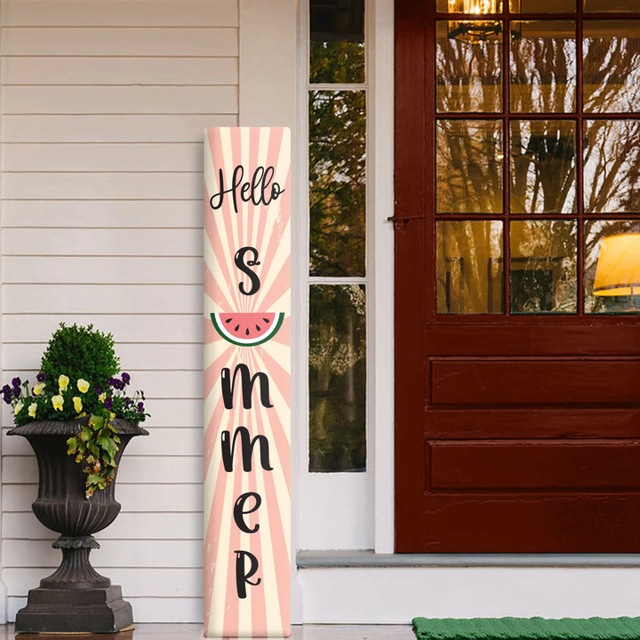 Watermelon Summer Leaner Welcome Sign - iCustomLabel