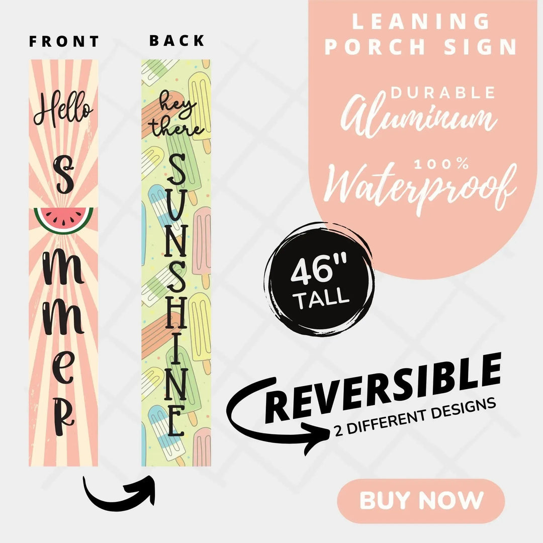 Watermelon Summer Leaner Welcome Sign - iCustomLabel