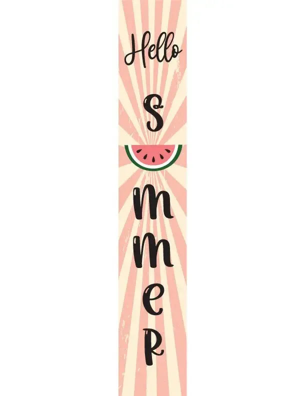 Watermelon Summer Leaner Welcome Sign - iCustomLabel