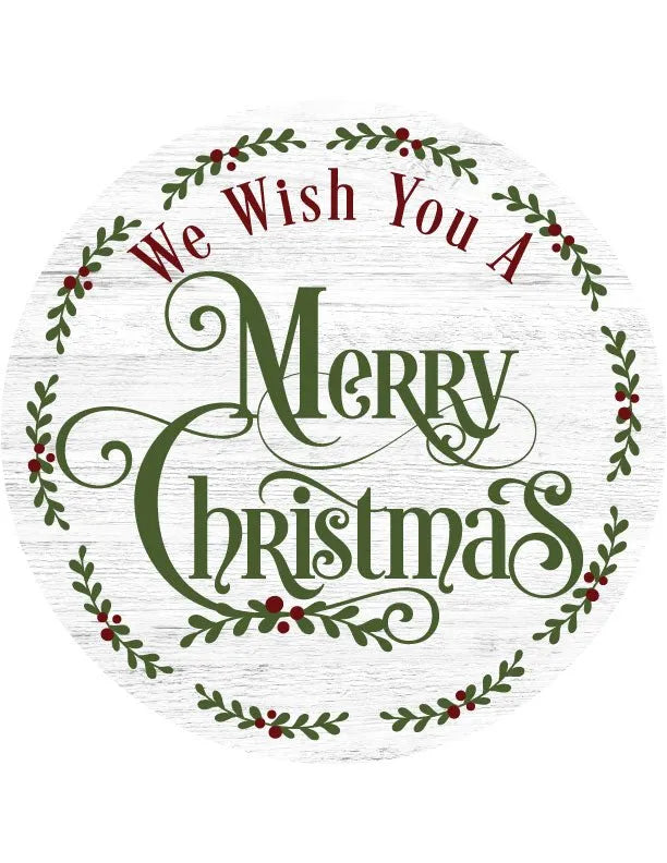 We Wish You A Merry Christmas Door Decorations - iCustomLabel
