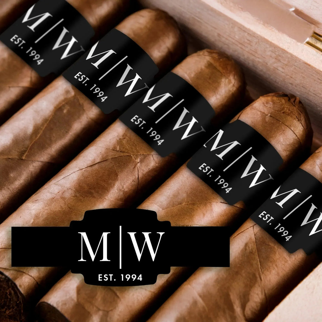 Wedding Initials Established Cigar Bands - iCustomLabel