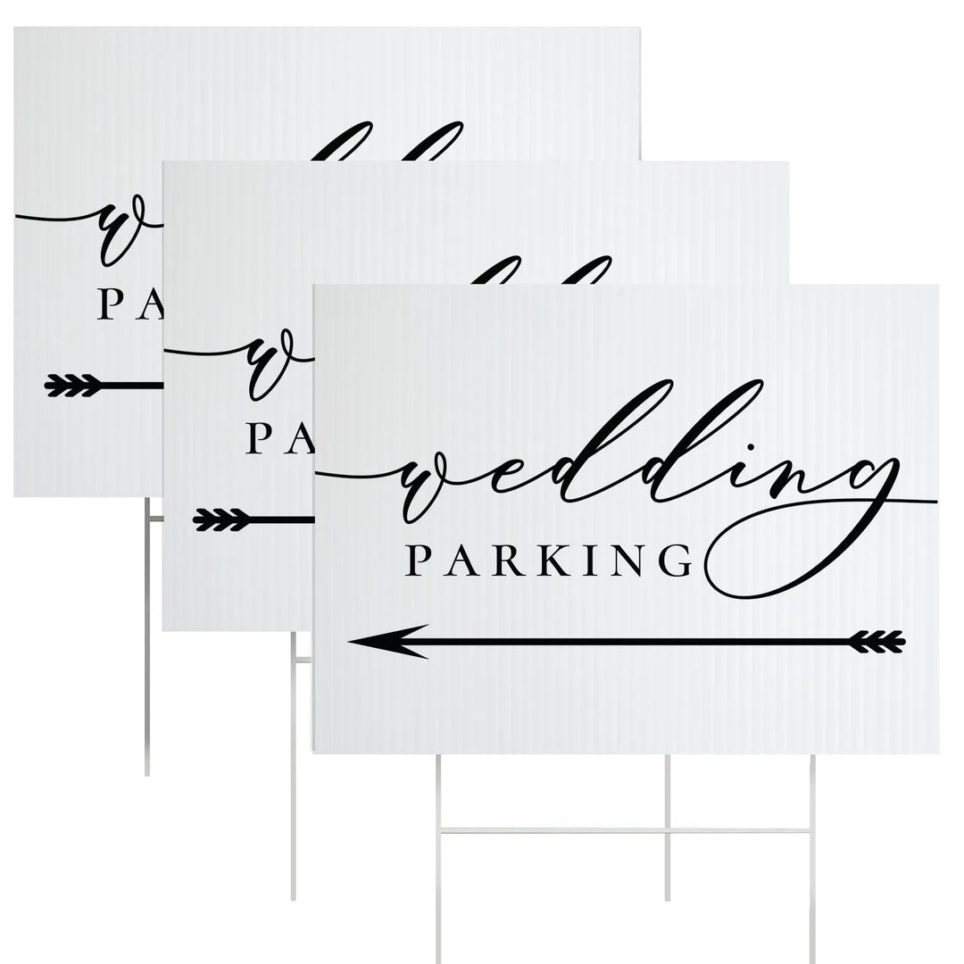 Wedding Parking Yard Sign - iCustomLabel