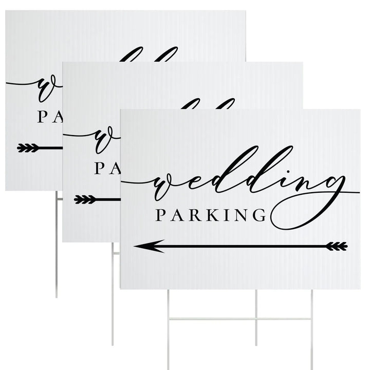 Wedding Parking Yard Sign - iCustomLabel