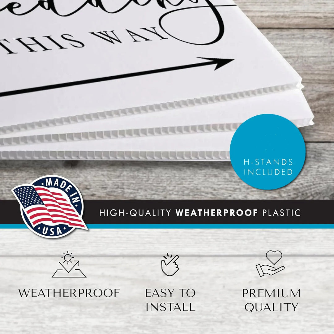 Wedding Parking Yard Sign - iCustomLabel