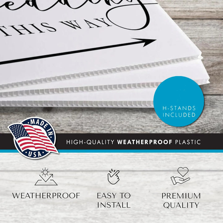 Wedding Parking Yard Sign - iCustomLabel